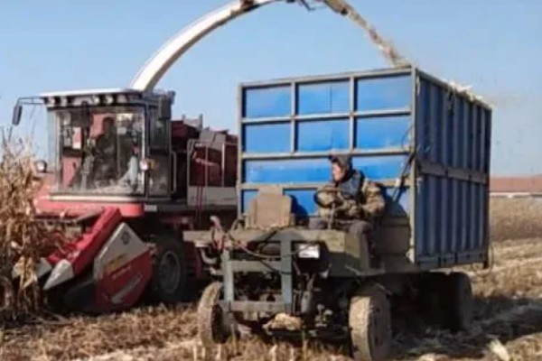 玉米收割机的安装调试方法，柴油机和收割机减速箱要连接三角带